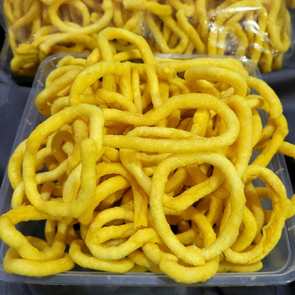 Lanting Klatak Kuning Singkong - Cemilan enak Klanting Kuning Kelatak 500Gram