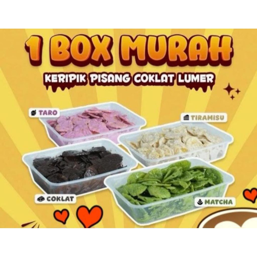 

Keripik Pisang Lumer berbagai rasa isi 1000ml