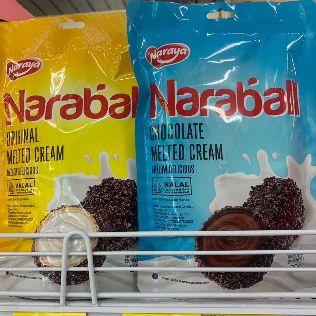 

Naraya Naraball Chocolate Melted Cream Pandan Melted Cream Strawberry Melted Cream Original Melted Cream 80g