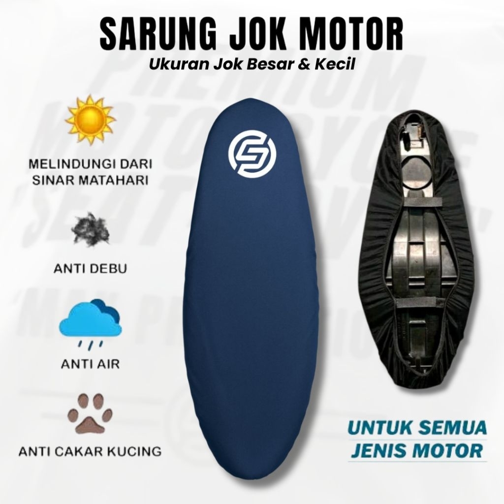Sarung Jok Motor Premium Anti Cakar Kucing / Cover Jok Motor / Cover Penutup Jok Motor Anti Slip