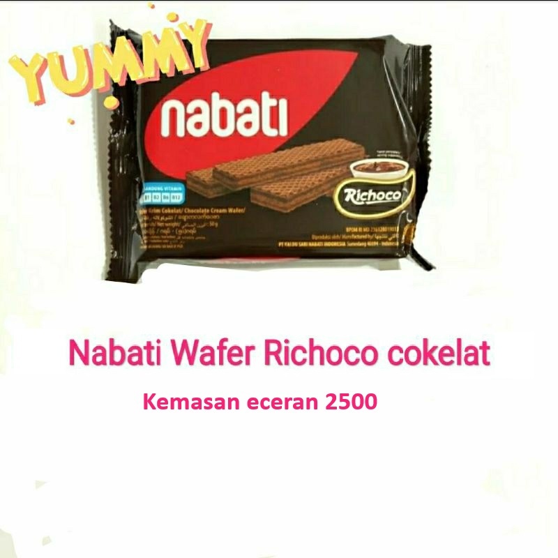 

[per piece] nabati wafer richoco cokelat eceran 2500