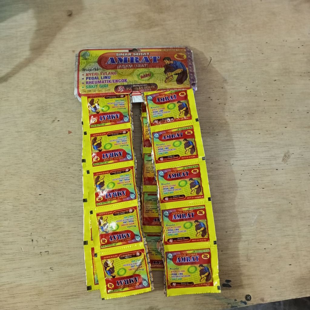 

jamu tradisional amrat obat asam urat isi 20 sachet