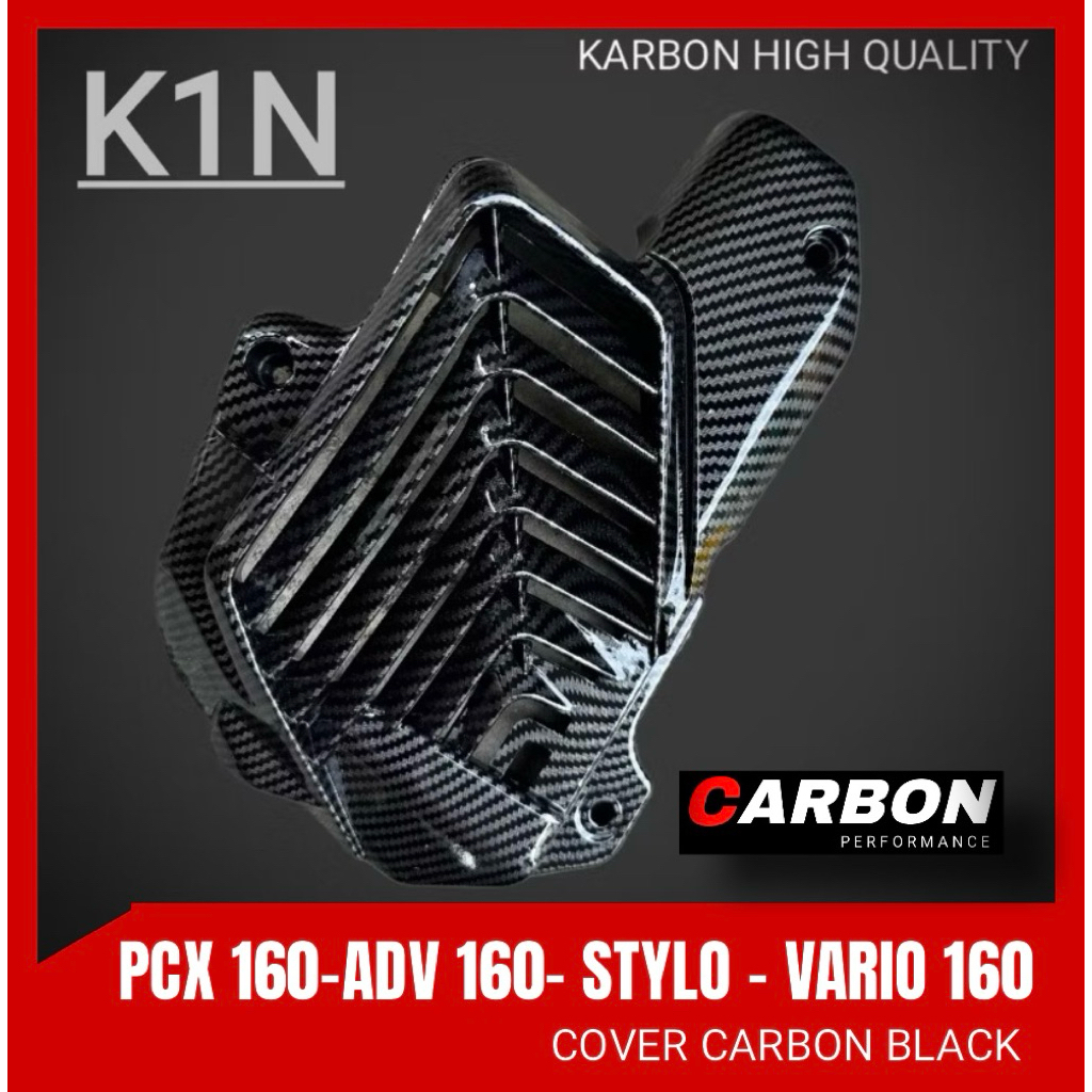 TUTUP RADIATOR PCX 160 CARBON GLOSY ▪️tutup radiator pcx 160 carbon / tutup radiator vario 160 carbo