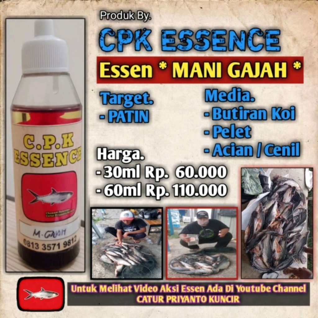ESSEN CPK MANI GJH SPESIAL UNTUK IKAN PATIN