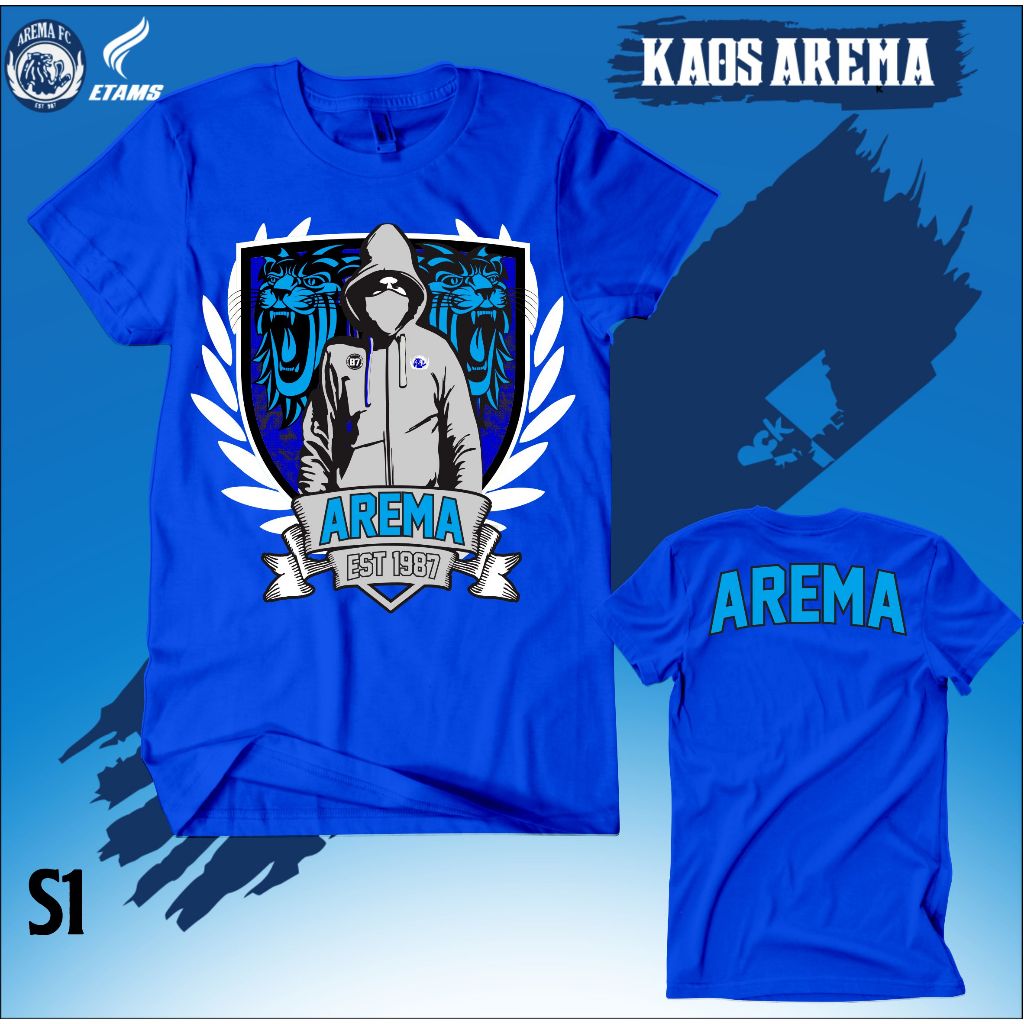 KAOS AREMA MOTIF CASUAL BAJU AREMANIA AREMANITA