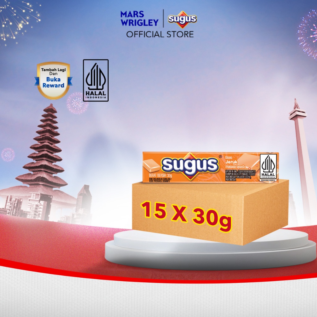 

SUGUS Stick Orange 30g X15