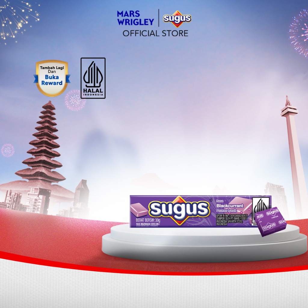 

SUGUS Stick Blackcurrant 30g