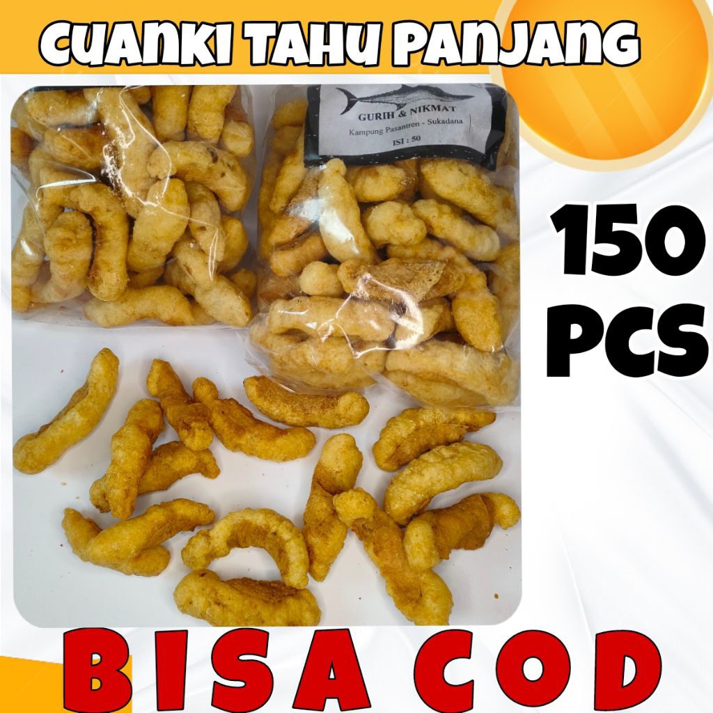 

ISI 150 PCS CUANKI TAHU PANJANG CUANKI TAHU STIK / CUANKI STIK PANJANG TOPING BOCI SEBLAK