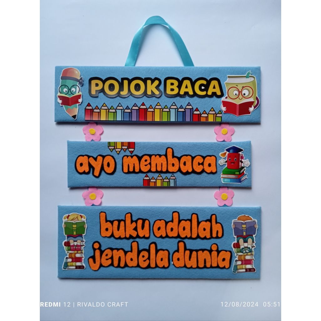 hiasan kelas POJOK BACA || hiasan kelas sudut baca