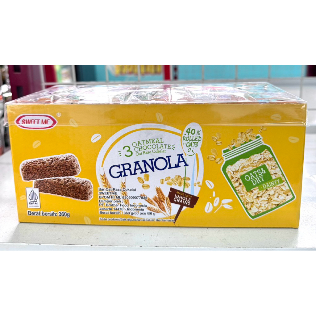 

Granola Bar Oat Rasa Coklat isi 60 pcs