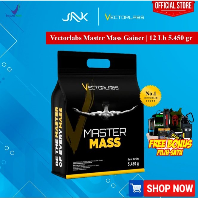 Vectorlabs Master Mass 12 Lbs | Mastermass Susu Whey Protein Gainer Massgain Bulking Berat Badan