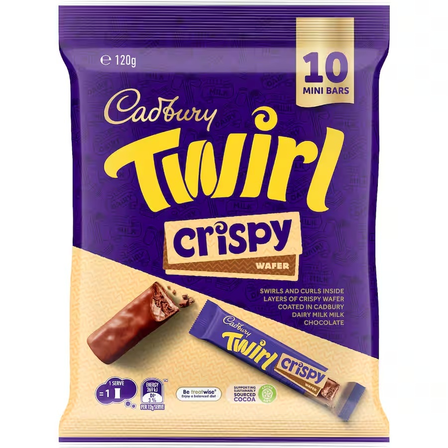 

Cadbury Twirl Crispy Wafer Sharepack Australia