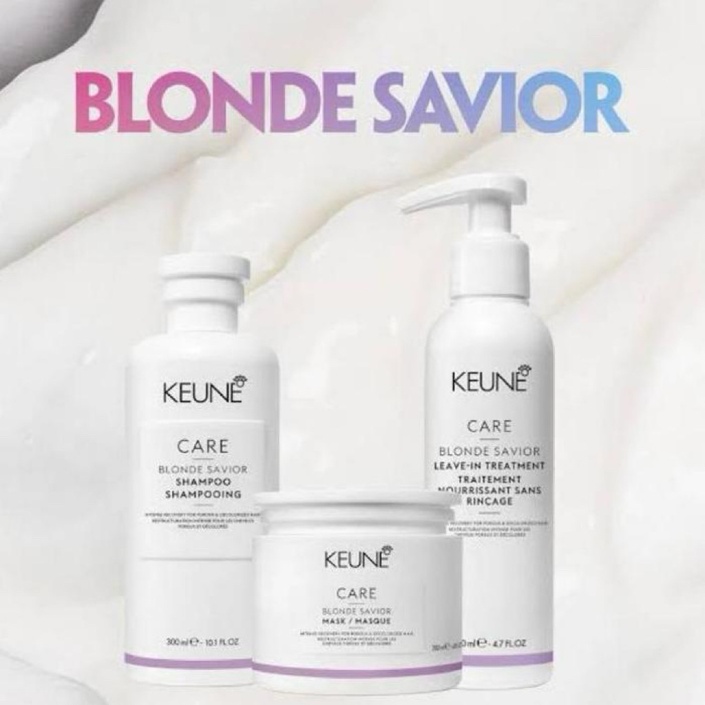 Keune Blonde Savior Shampoo 300 / Mask 200ml / Leave-in Treatment 140ml