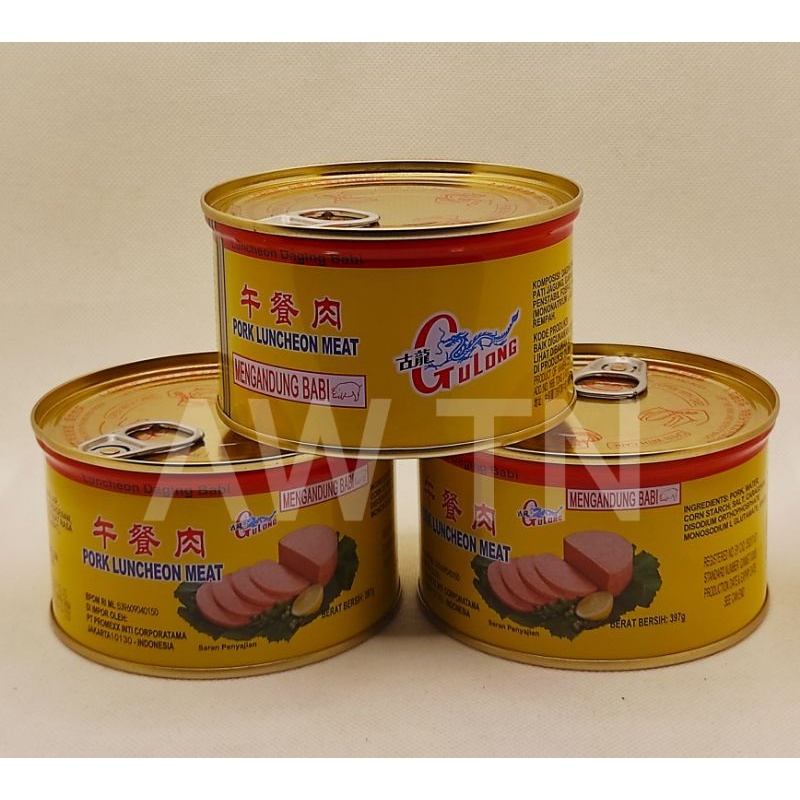 

Pork luncheon meat Gulong 379gram