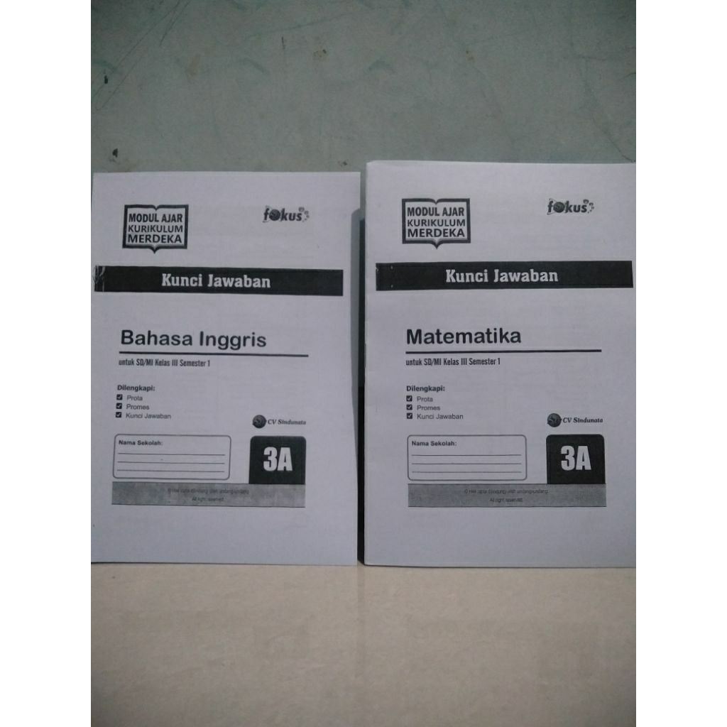 KUNCI JAWABAN LKS FOKUS KLS 3 SEMESTER 1 THN 2025/2026