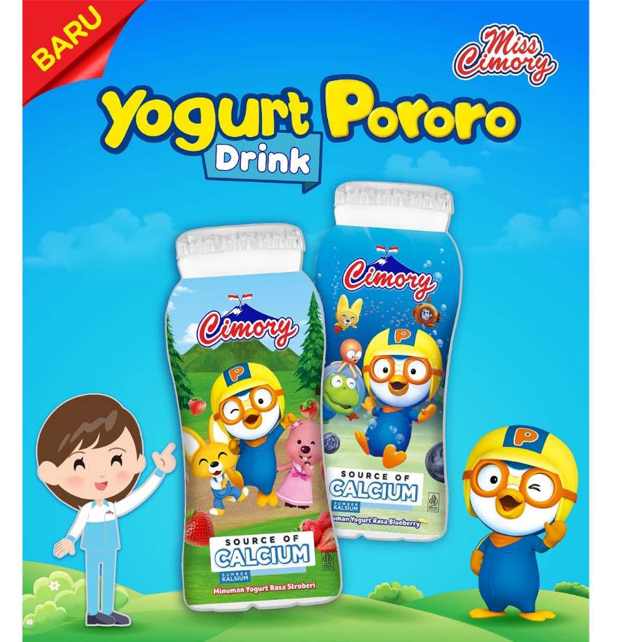 

Cimory Yogurt Drink Botol Mini Edisi Pororo 1 Pack isi 5 Pcs @ 65 ml