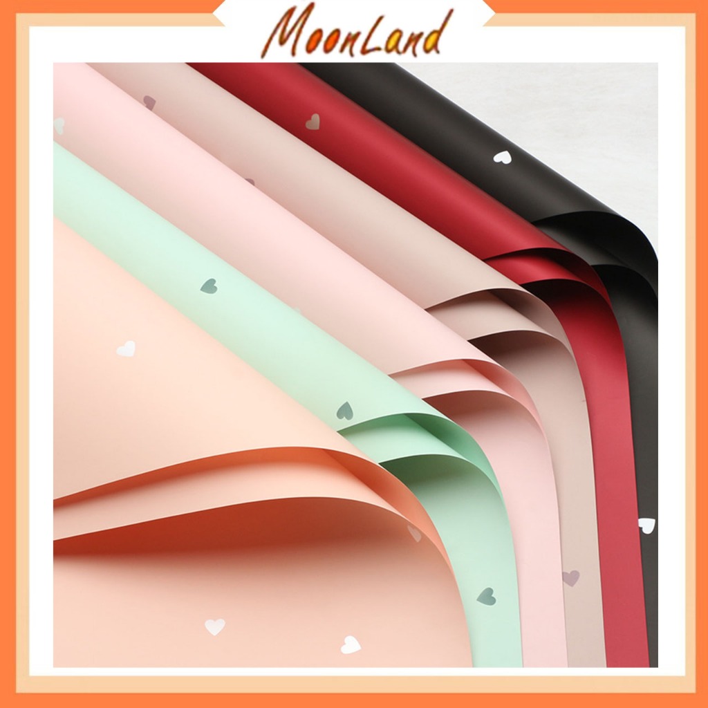 

20 Lembar Kertas Buket Motif Mini Love Wrapping Kado Bunga KB6134