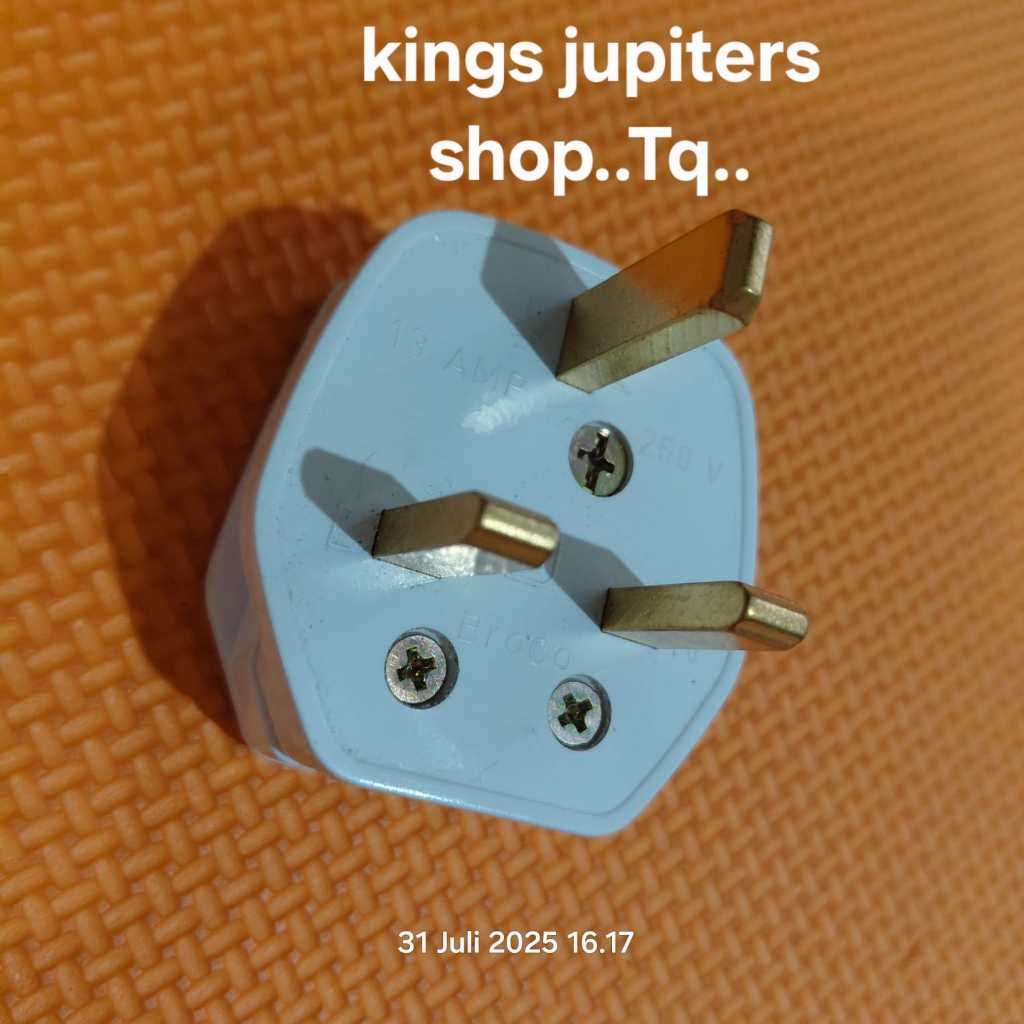 STEKER AC BROCO KAKI 3 SETEKER COLOKAN LISTRIK