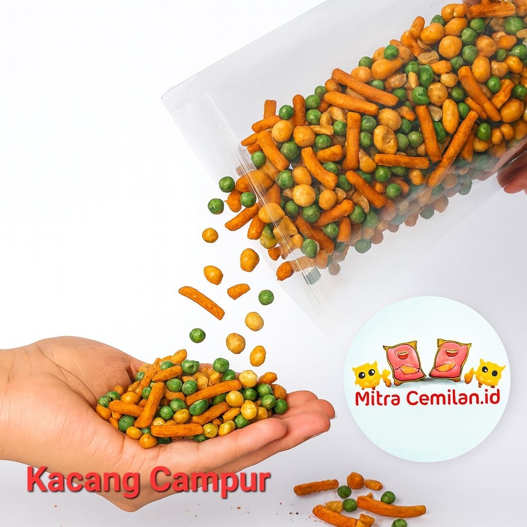 

KACANG CAMPUR 200G, Kacang Asin, Kacang Manis Mitracemilanid