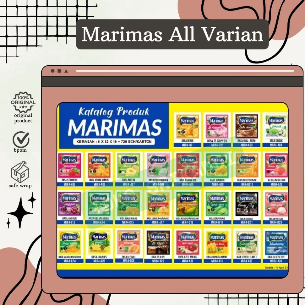 

Marimas All Varian Sachet Satuan/Eceran