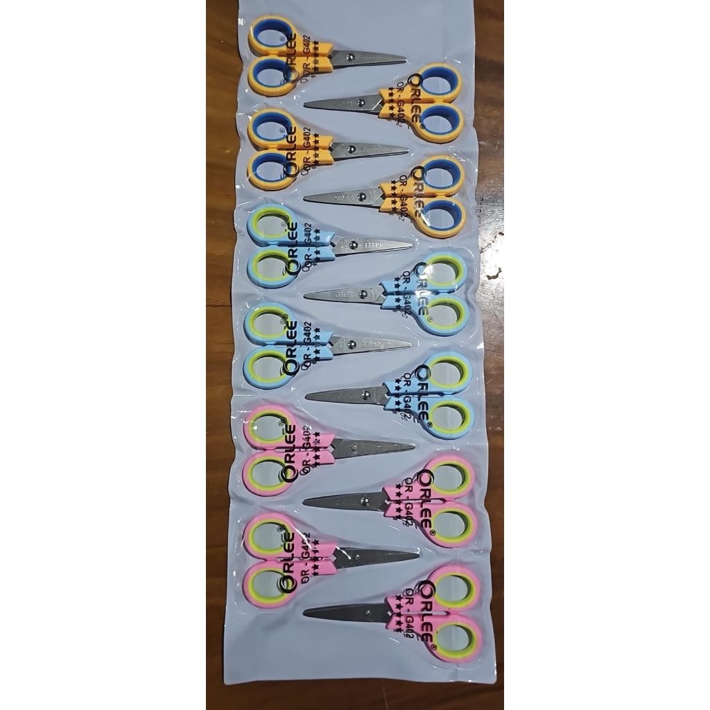 

SATU RENTENG GUNTING KECIL ORLEE GUNTING WARNA WARNI SERBAGUNA ISI 12 PCS