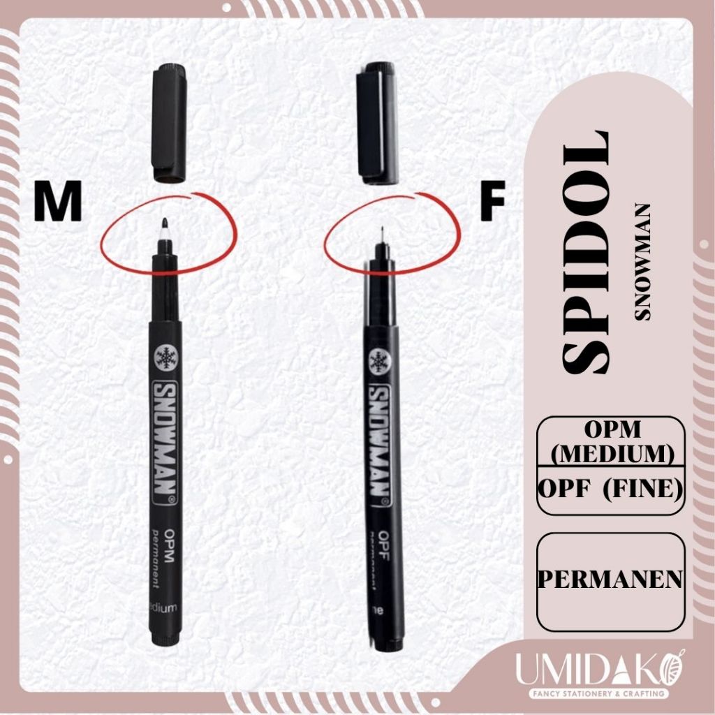 

[UMIDAKO] SNOWMAN SPIDOL OPF FINE & OPM MEDIUM
