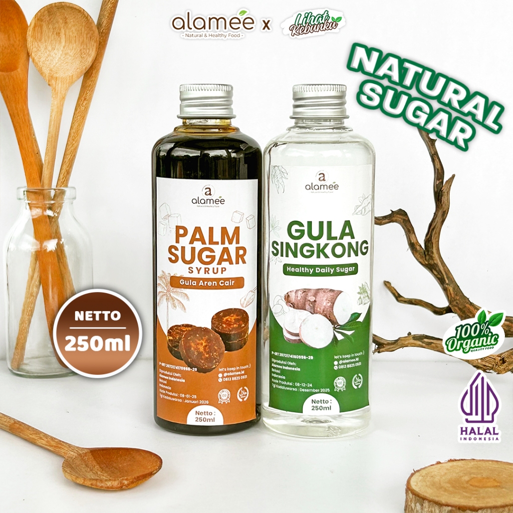 

ALAMEE Gula Aren Cair Singkong Ketela Palm Sugar Cair Organic Organik Pure Murni Sirup Pemanis 250ml LIHAT KEBUNKU