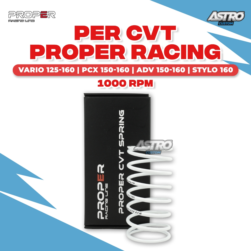 Per CVT 1000 RPM Proper Nmax 155 Aerox Lexi 155 Spring Pulley Kampas Ganda Upgrade CVT Racing Astro