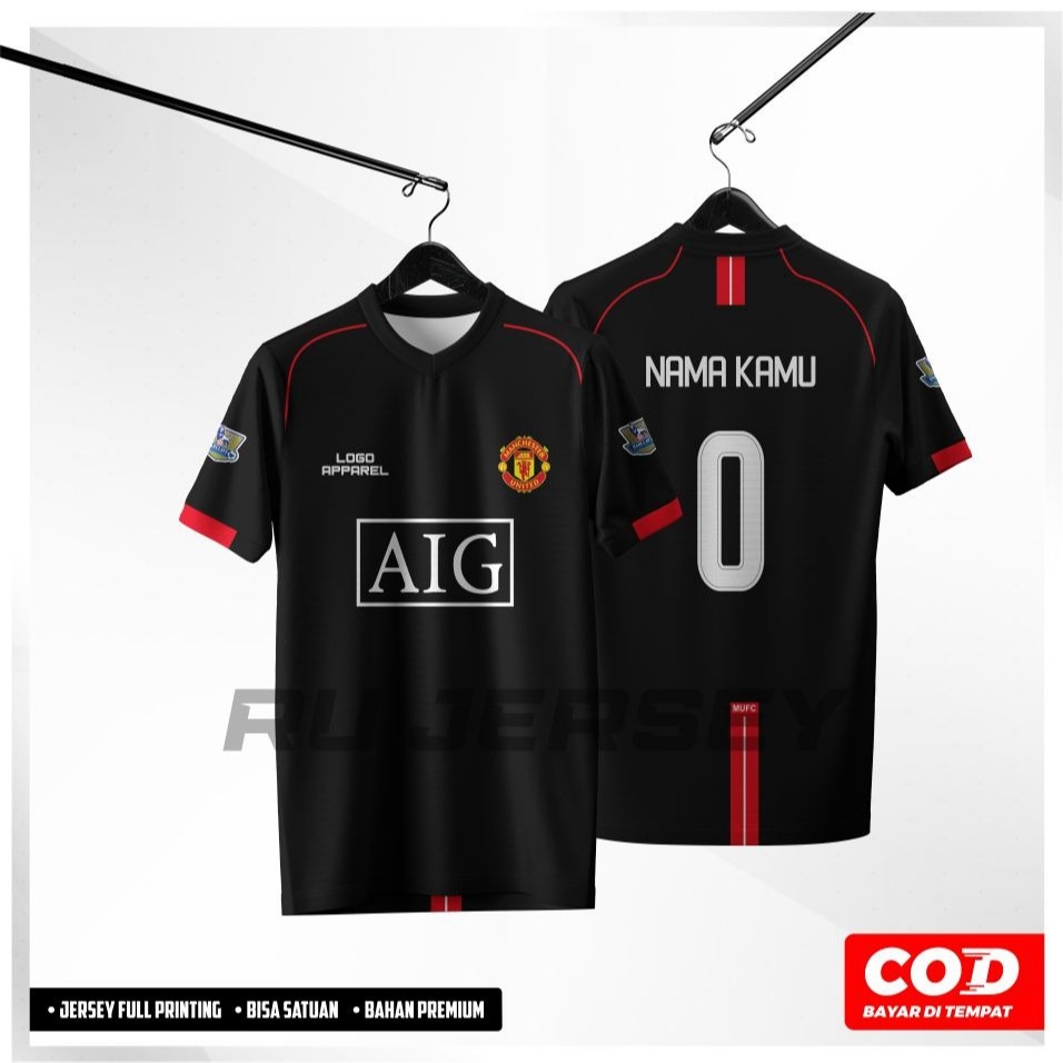 Jersey MU UTD 2007 away Full Printing