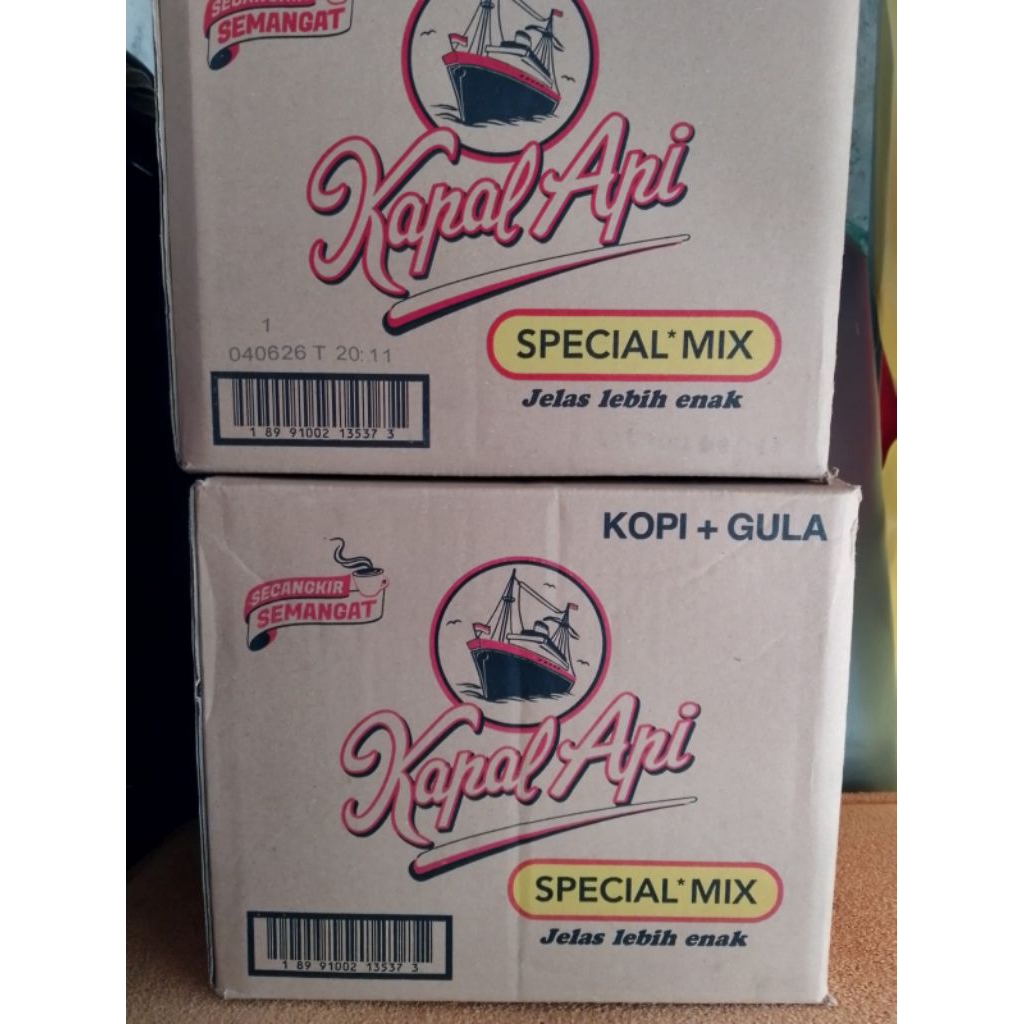 

kardus packing bekas kapal api spesial mix