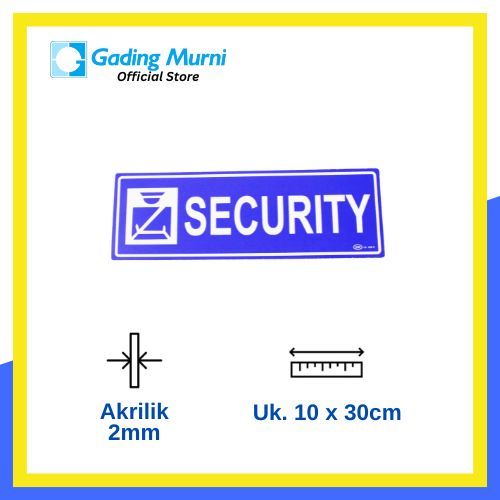

GM LABEL BESAR SECURITY (30X10CM) GM LB 426C WARNA