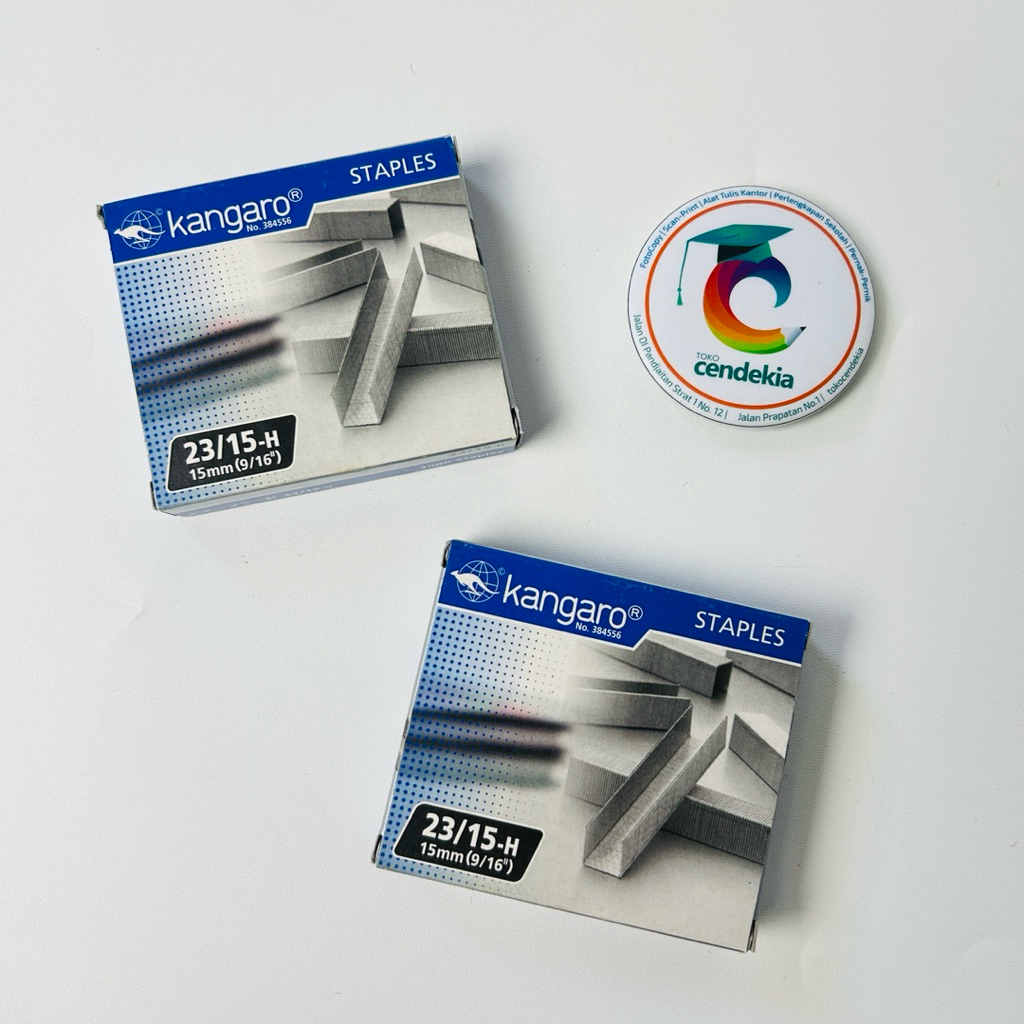 

Isi Stapler Staples KANGAROO 23/15-H 15mm (9/16”) Hekter