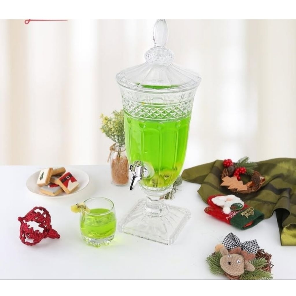 Capodimonte Dispenser air minum/Tempat Air Minum kaca(2Liter)