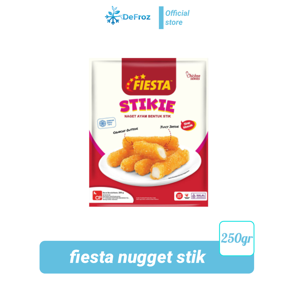 

FIESTA Nugget Stikkie - Chiken Nugget Stick - Naget Ayam Stik Beku