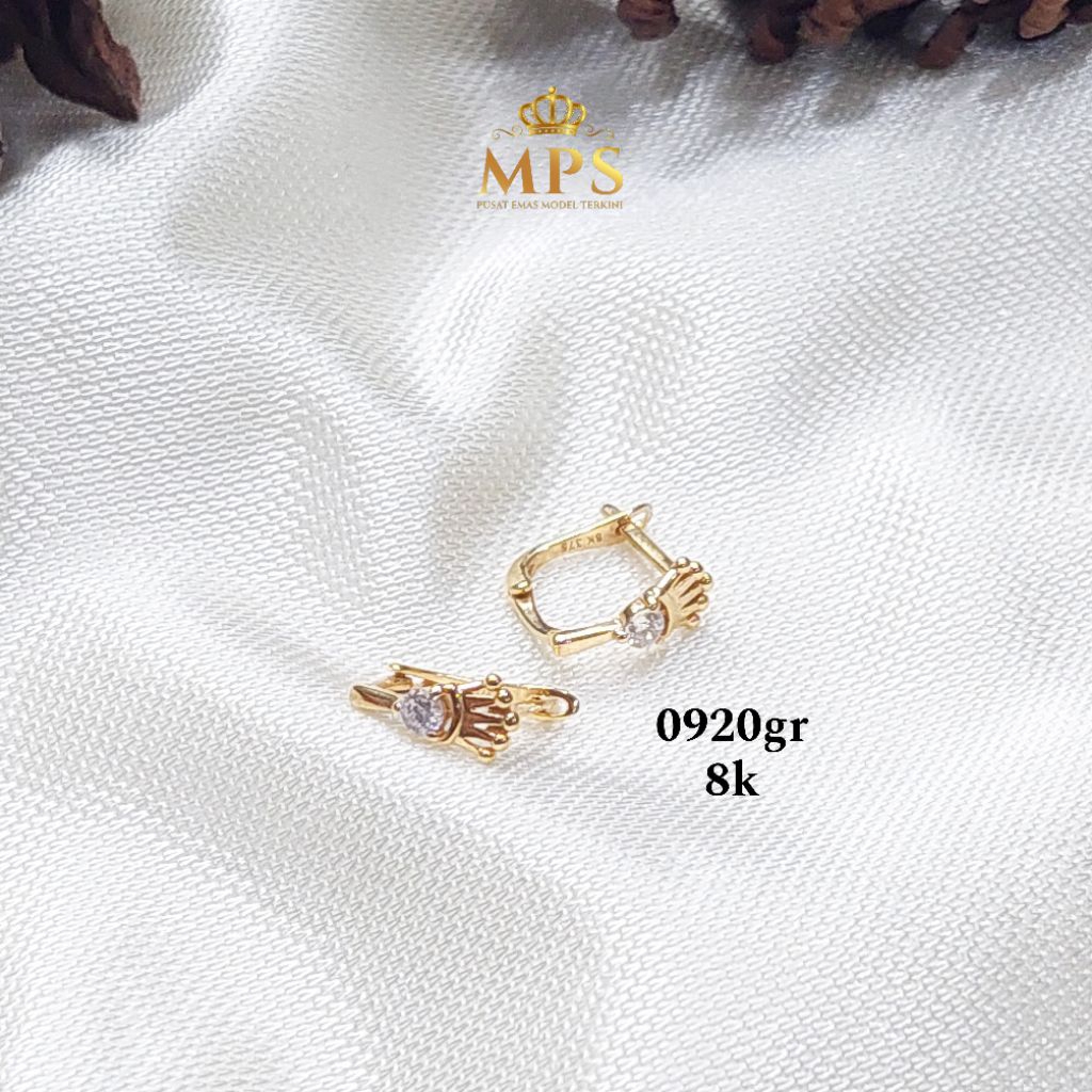 puterasokaraja NEW COLLECTION ANTING JEPIT EMAS ASLI KADAR 8K/375% TOKO EMAS PUTERA SOKARAJA