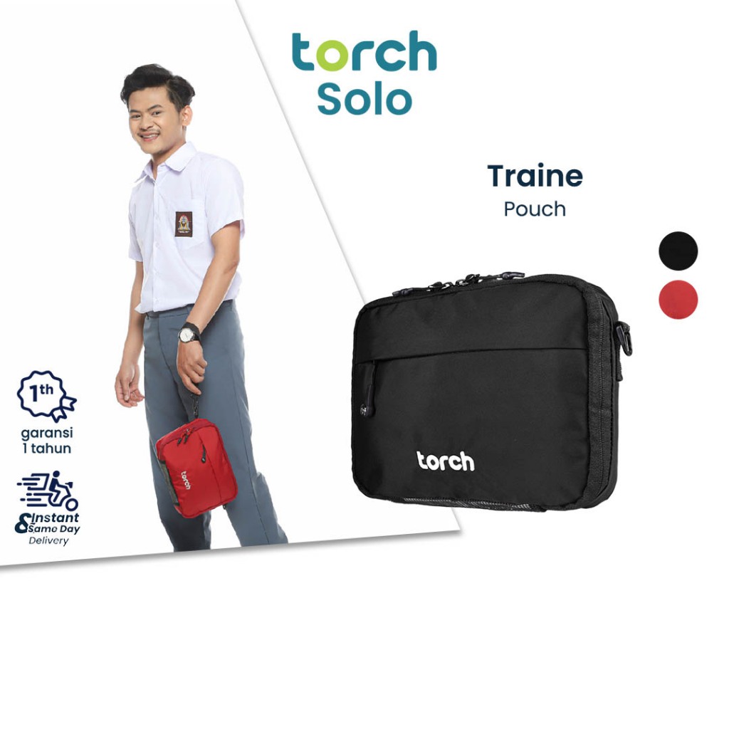 TORCH Traine Tas Selempang Pria Wanita Unisex Pouch Mini Anti Air Sekolah Kuliah Kerja