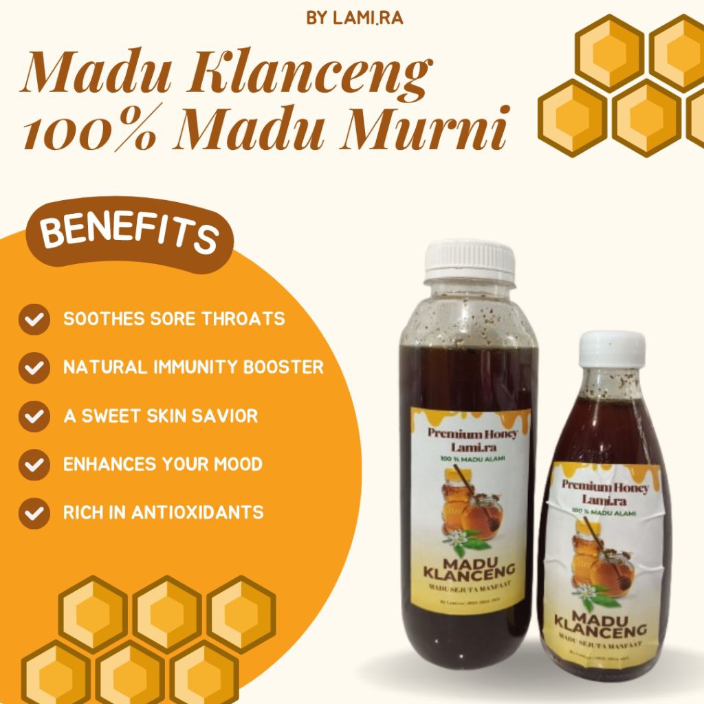 

Madu Klanceng 520 gram | Madu Asli dari Hutan | Madu murni 100% tanpa campuran