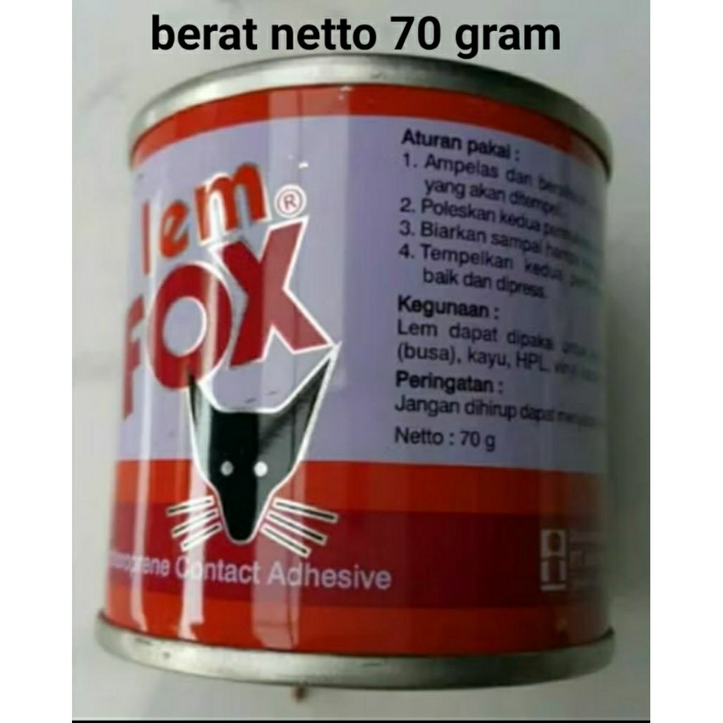 

Lem fox 70 gram