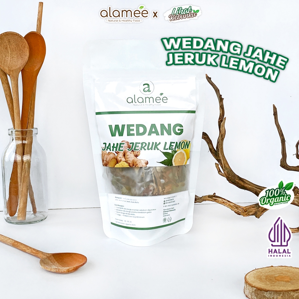 

ALAMEE Wedang Jahe Jeruk Lemon Rempah Minuman Herbal Alami Langsung Seduh Lengkap LIHAT KEBUNKU