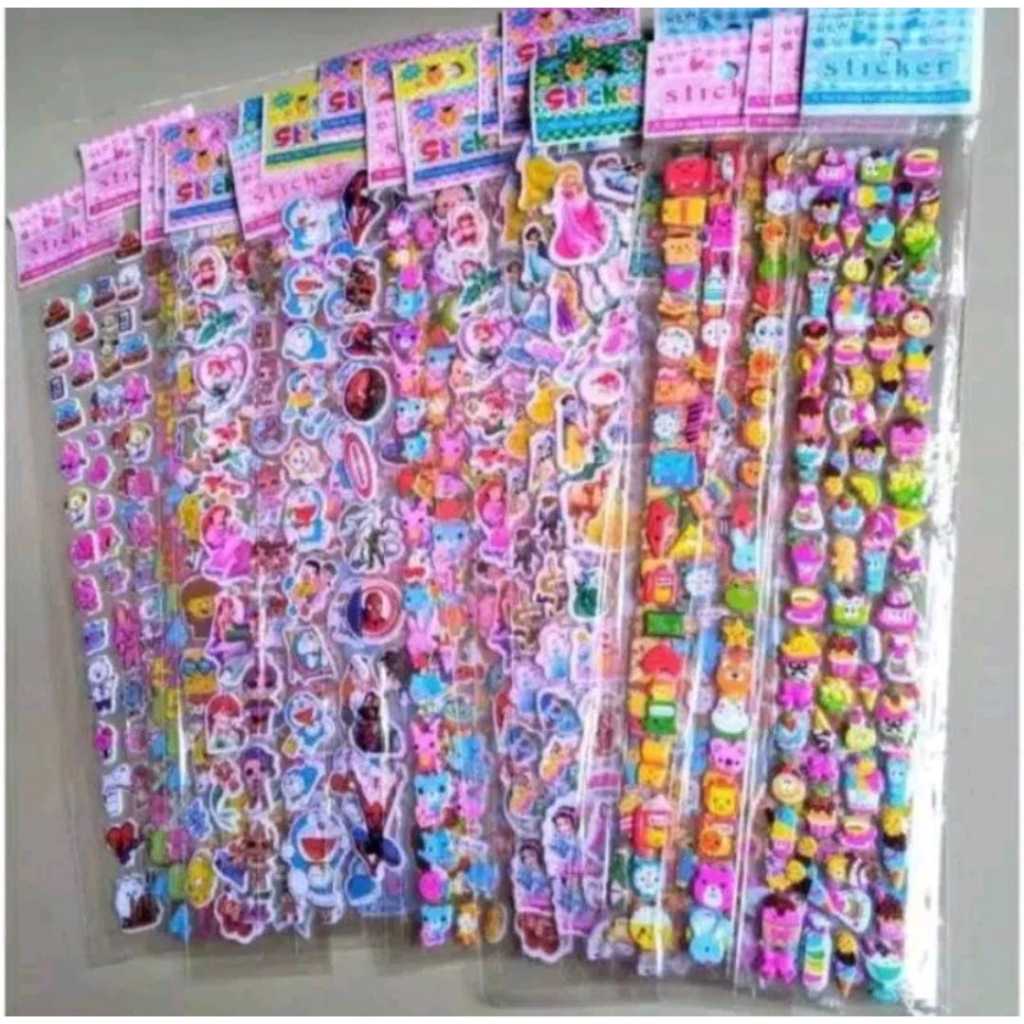 

( 20 PCS) STIKER 3D ANAK / STICKER TIMBUL / MAINAN TEMPEL KARAKTER