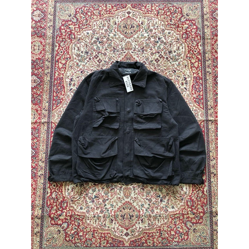 Lafudge store utility big pocket jacket Lafudge store streetwear jacket HG444