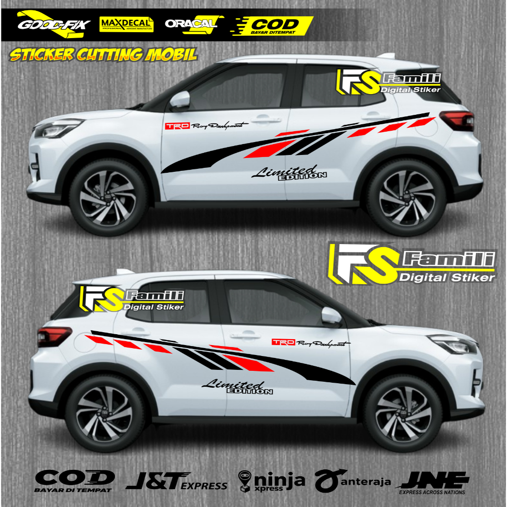 Terbaru Sticker stiker mobil rocky raize stiker list mobil toyota raize rocky
