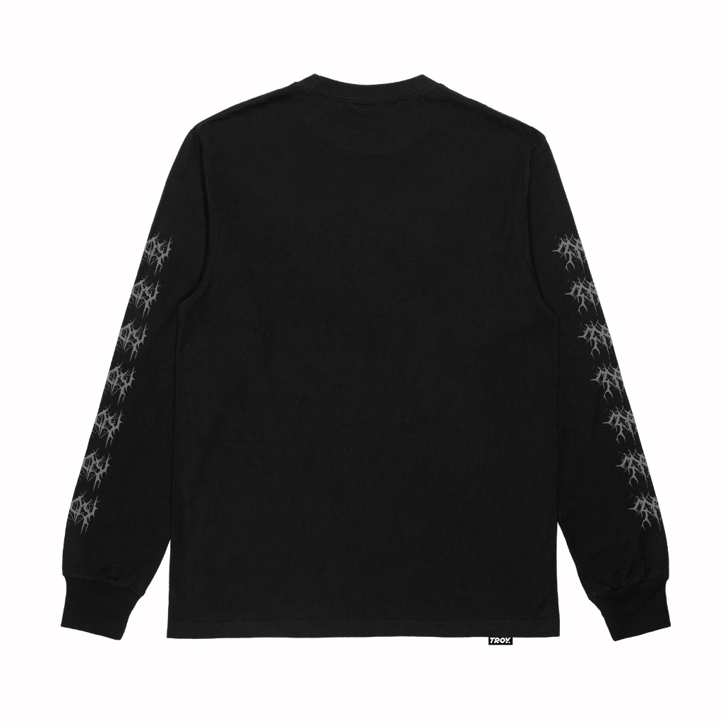 Troy Company Longsleeve Tshirt Black Darkroot - Kaos Hitam Lengan Panjang LS 3202