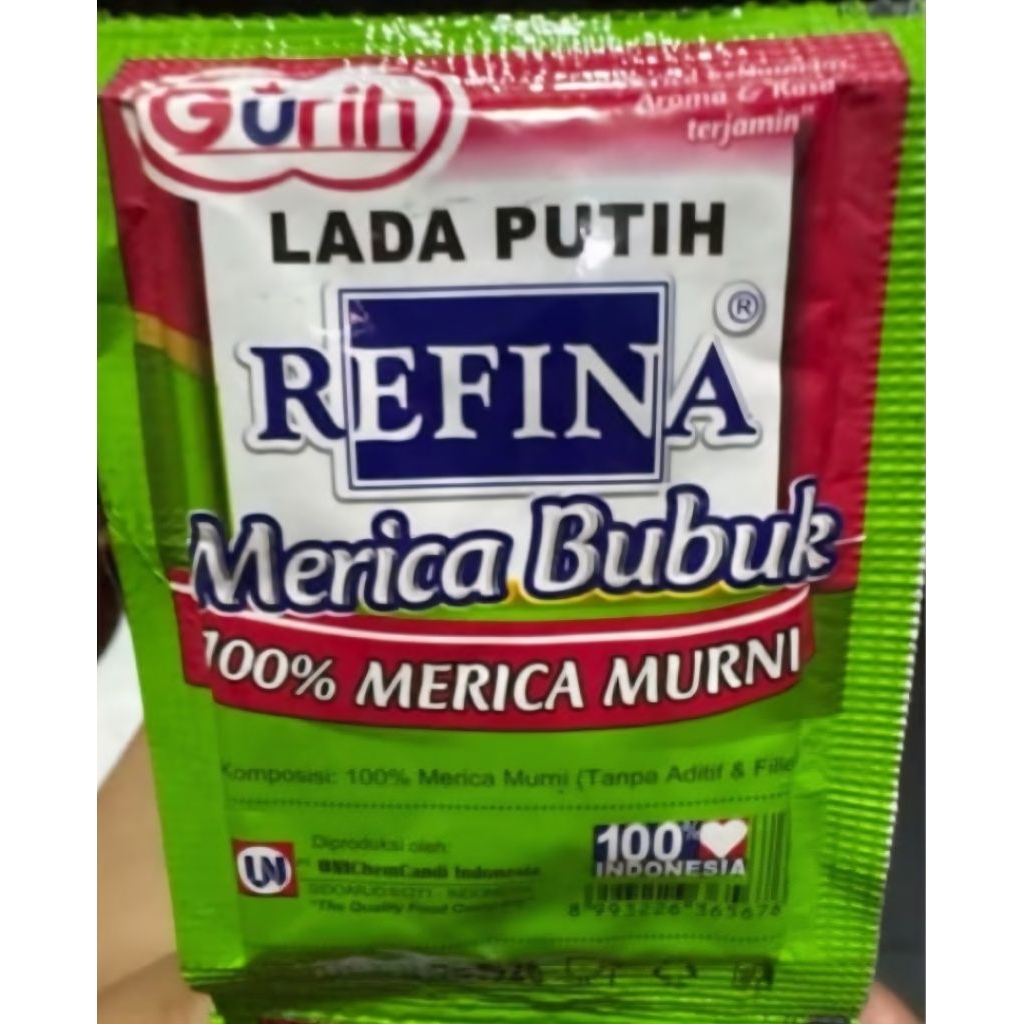 

Refina Lada putih Merica Bubuk 4g