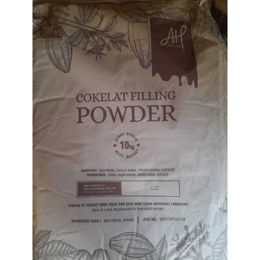 

Coklat bubuk manis / Isian Roti coklat kemasan 10kg