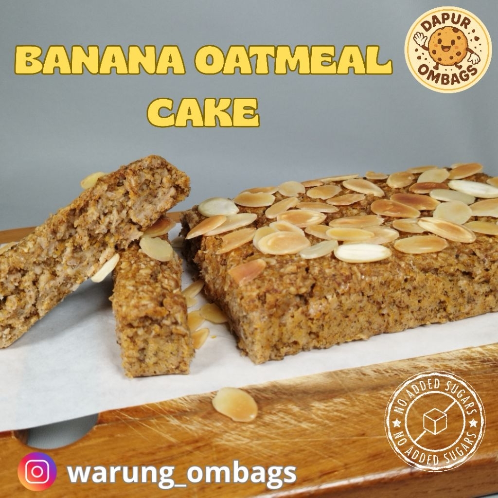 

Banana Oatmeal Cake, cemilan sehat tanpa gula tambahan