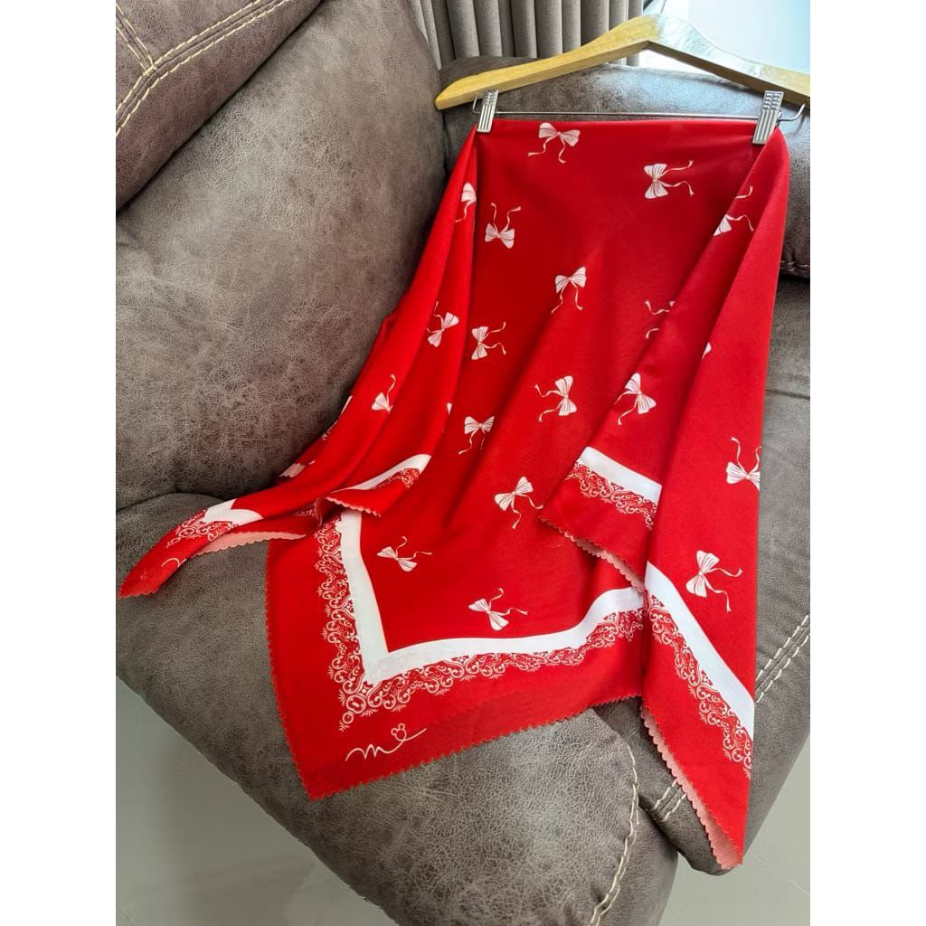 HIJAB KEMERDEKAAN VOAL MERAH PUTIH / VOAL PREMIUM EDISI KEMERDEKAAN