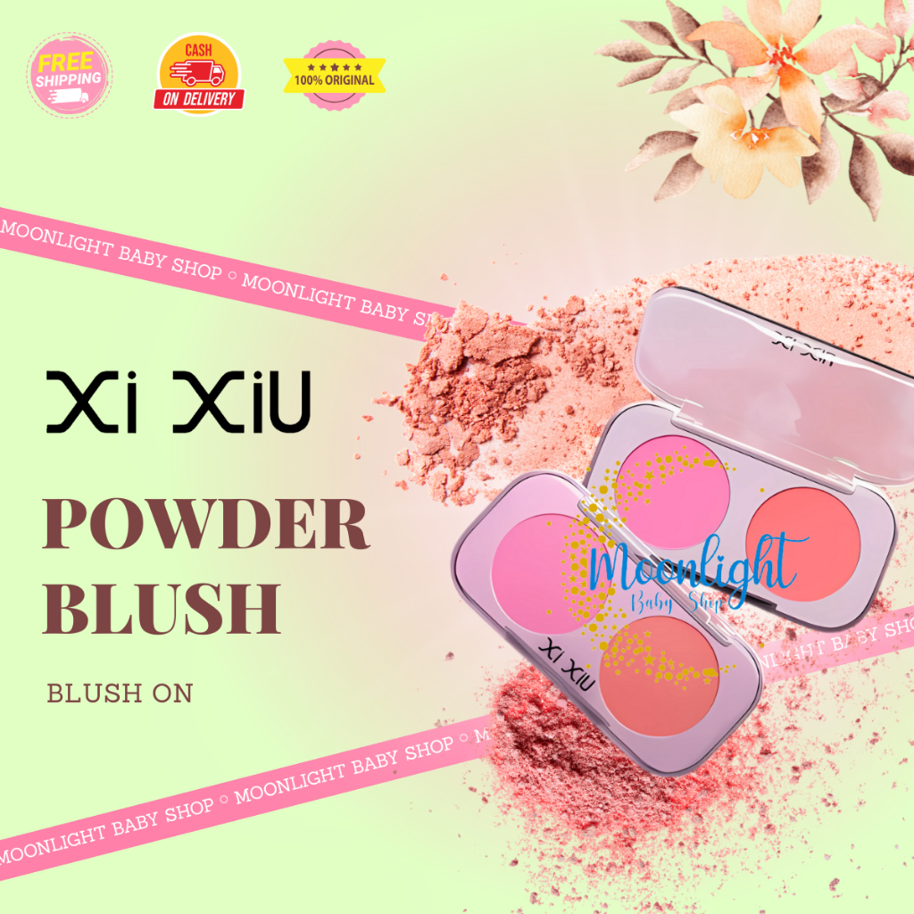 XI XIU Powder Blush 2 in 1 | Blush On | Perona Pipi | Xixiu | BPOM