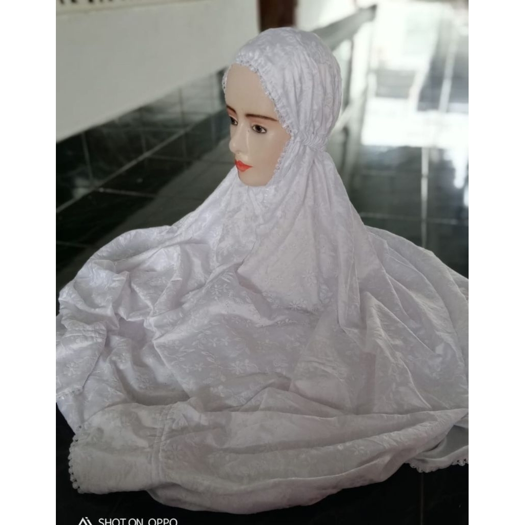 Mukena Terusan Dewasa Sutra Jepang