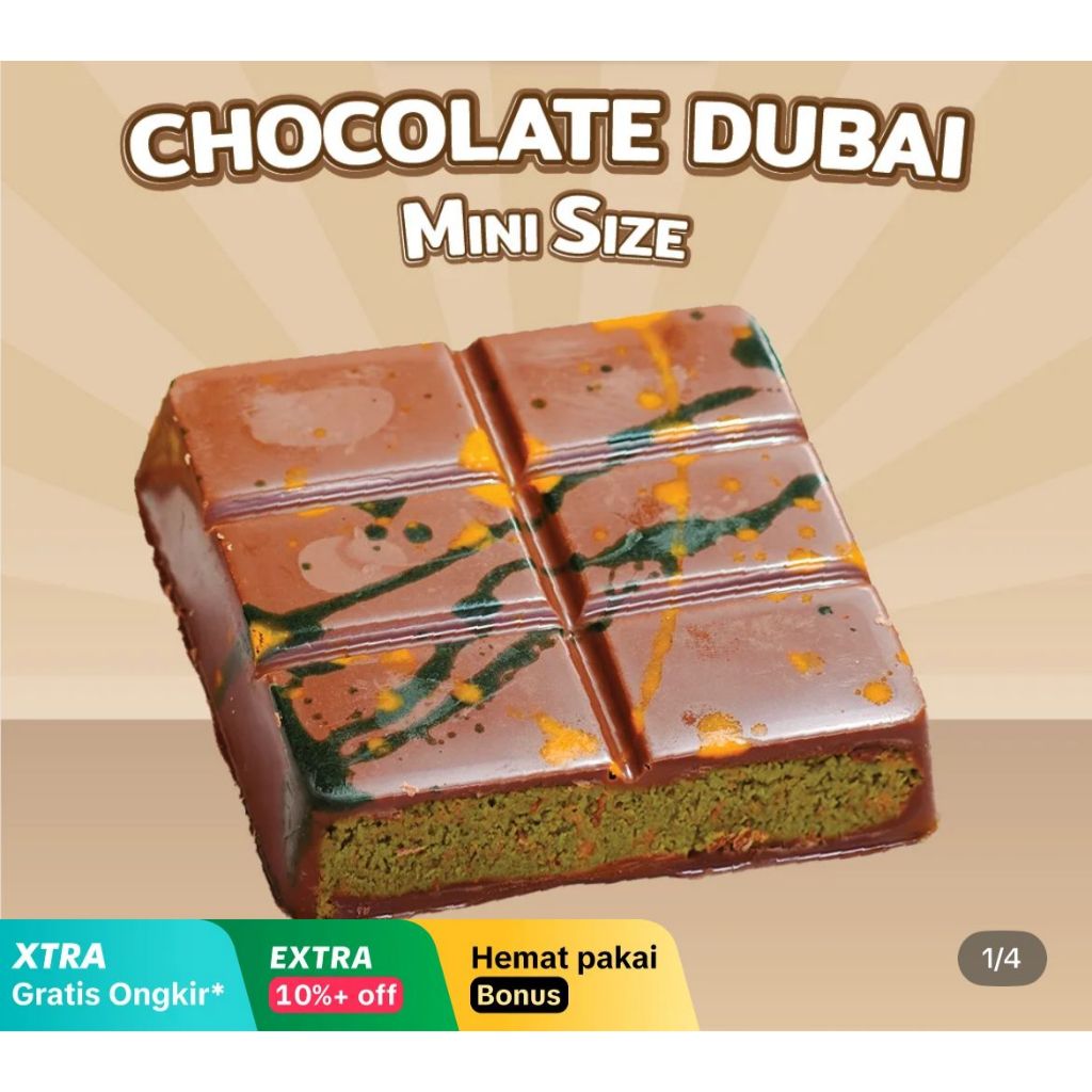 

Dubai Chocolate Bar Pistachio BIG SIZE ( SATUAN ) [ Best Price ]